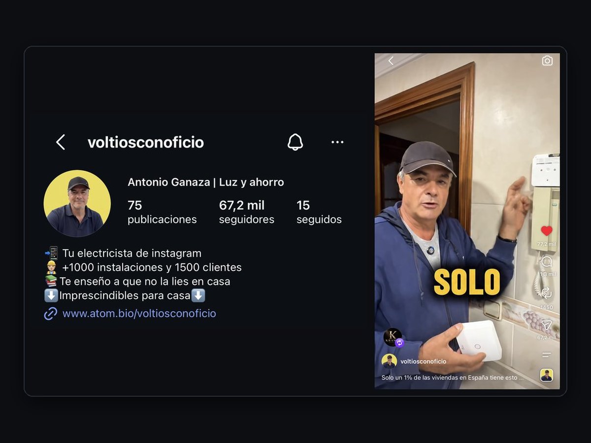 Perfil de Voltios con Oficio con 67,2 mil seguidores